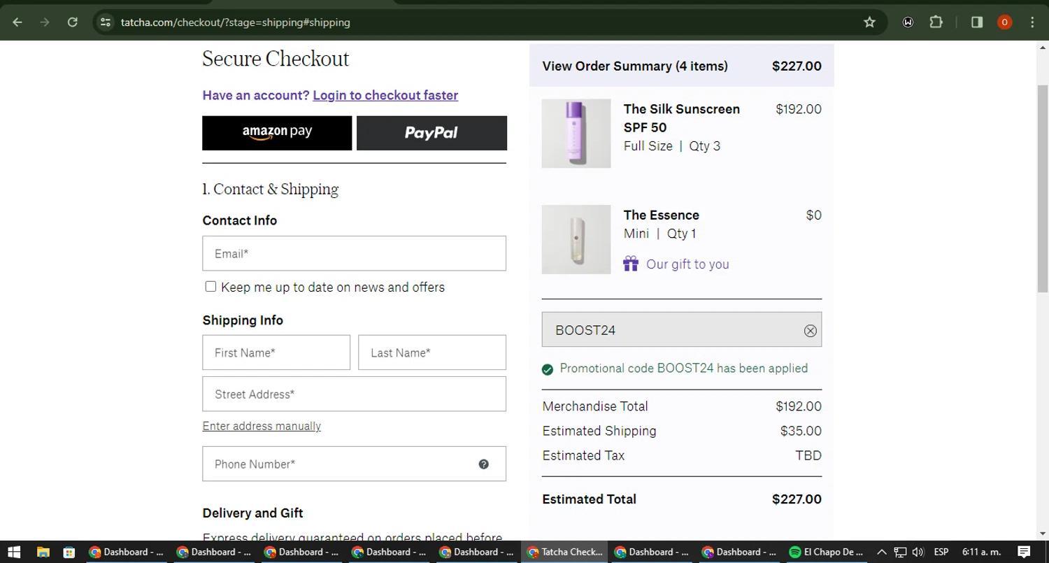 How to apply Tatcha coupon code